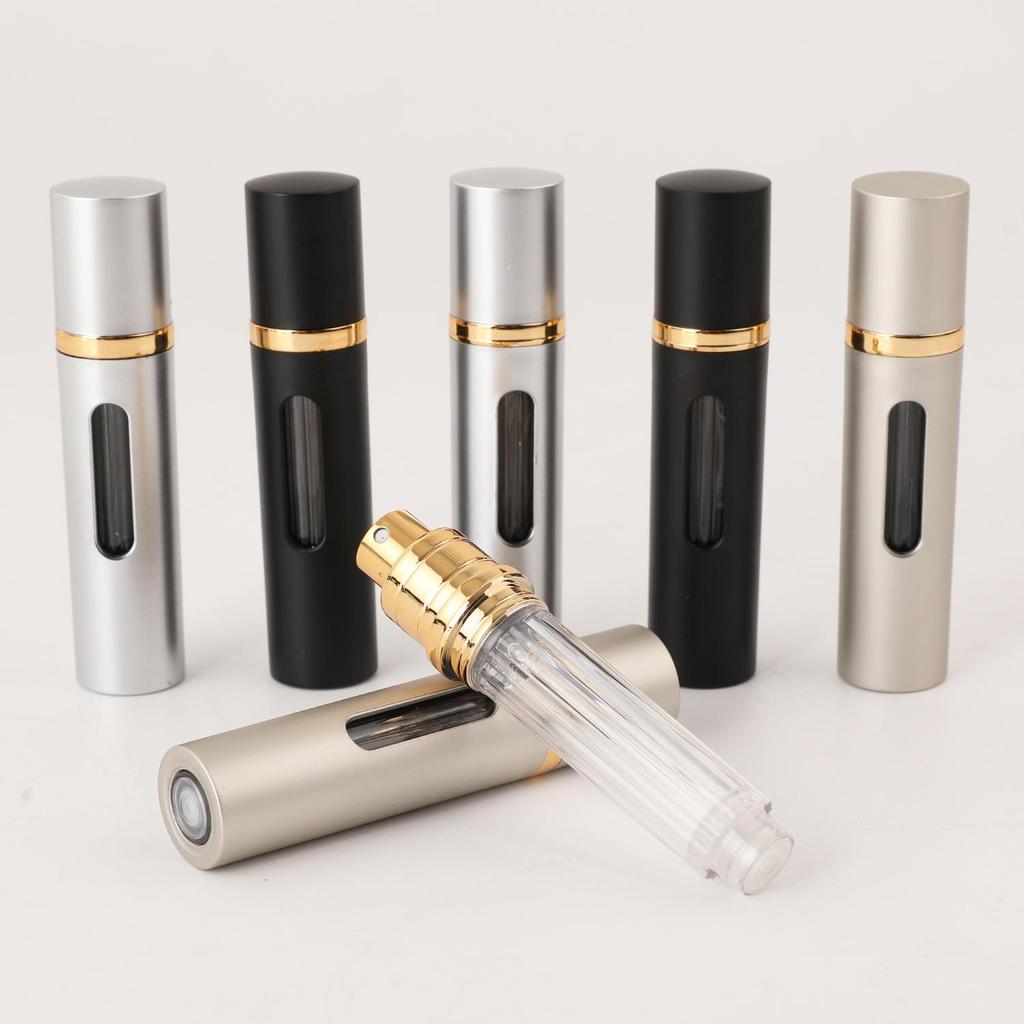 8ml Bottom-Fill Windowed Toner Spray Bottle - High-End Press-Type Perfume Decanter Sample