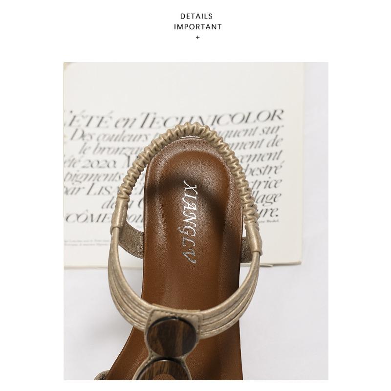 Slope Heel Sandals Women Fairy Vintage Fashion Fashion Bohemian Roman Shoes Women