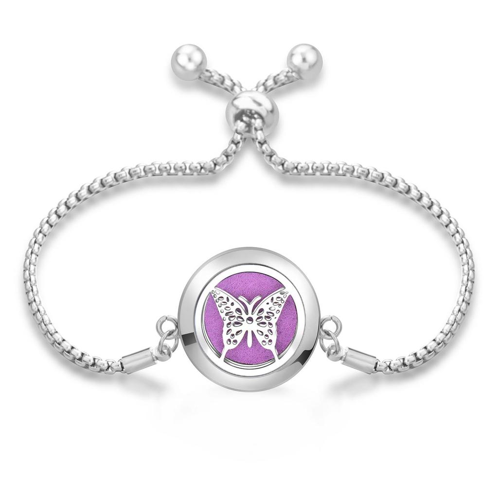 Women's Openable Titanium Steel Essential Oil Diffuser Bracelet
