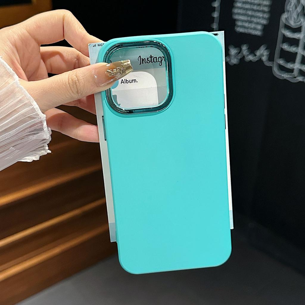 New Liquid Silicone Mobile Phone Case Electroplating Lens Apple 15PRO Creative Protective Case iPhone14PRO Suitable