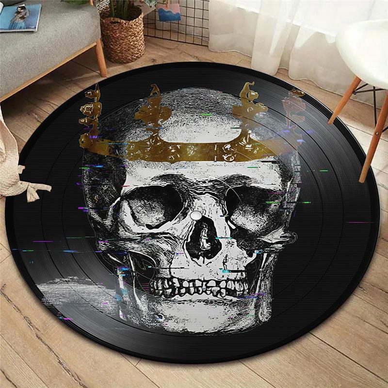 

Retro record Hamlet Round Area Rug,Carpet Rug for Living Room Bedroom Sofa Playroom Decor,Non-slip Floor Mat 80cmx80cm