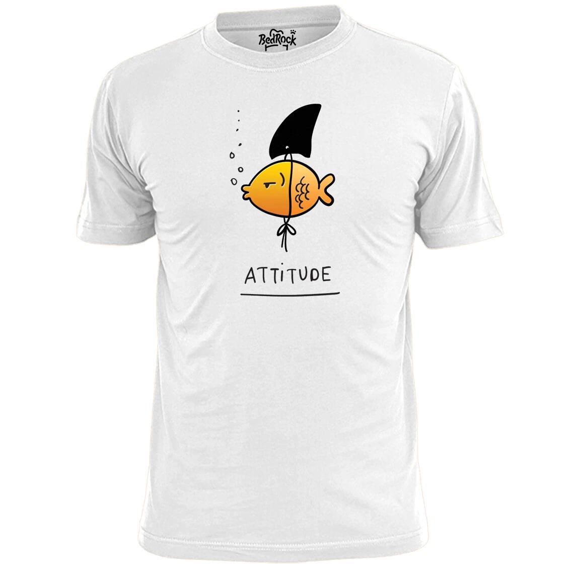 Mens Attitude Goldfish Funny T shirt XL