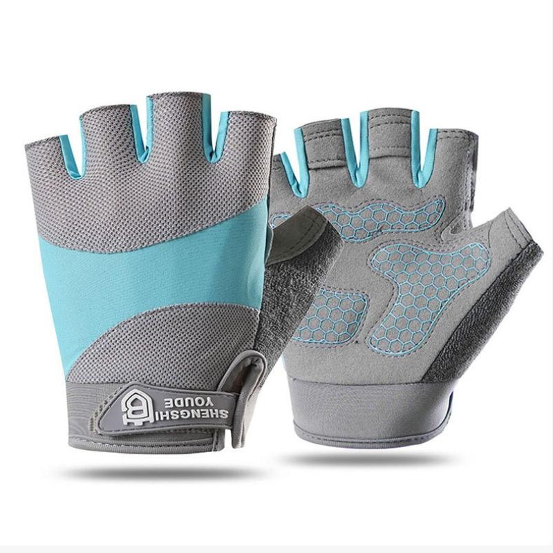 New fitness half finger anti-cocoon non-slip and wear-resistant outdoor riding running rock climbing Pilates fitness sports gloves