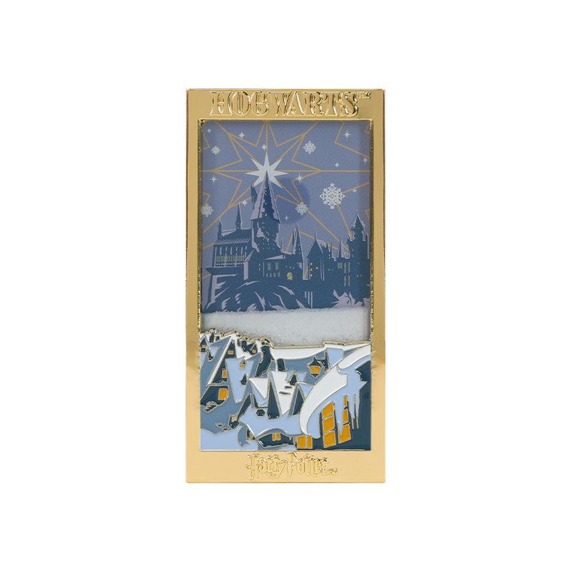 Harry Potter Schloss Leuchtender Treibsand 3D Kühlschrankmagnet - Kreatives Retro-Geschenk