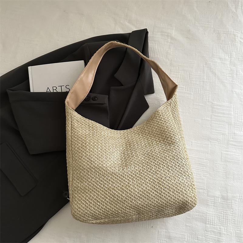 

Летнее путешествие приморский пляжный отпуск 2025 соломенная дорожная на плечо вязаная большая вместимость сумка-тоут премиум класс