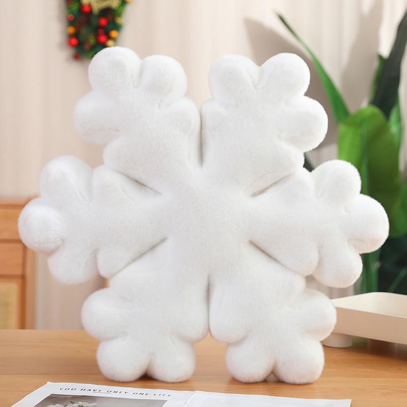

Snowflake White Cartoon Plush Girl Office Nap Pillow Cushion Doll Decoration 40cm