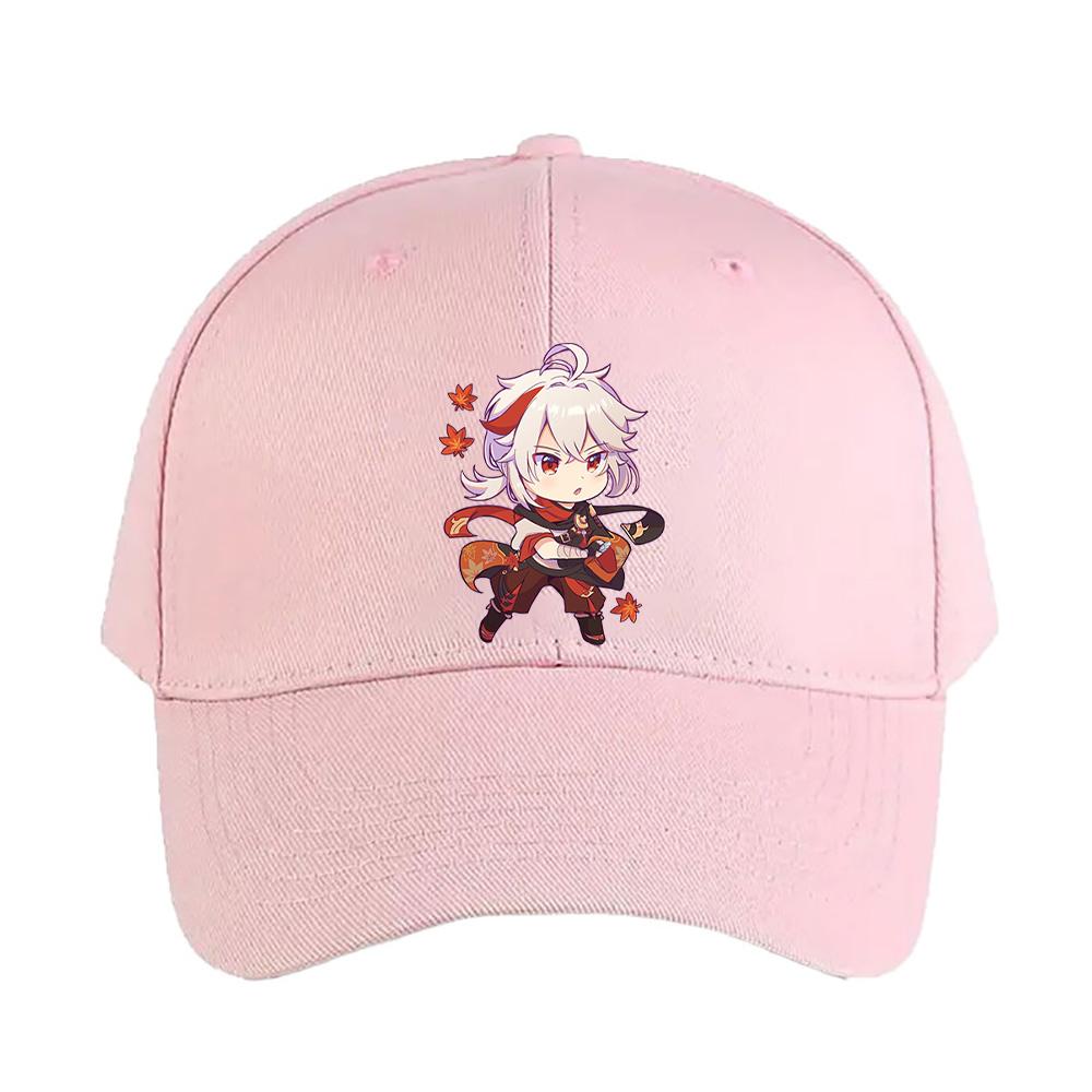 Genshin Impact Kazuha Chibi Cap Summer Woman Man Adult Casual Fashion Casual Adjustable Fishing Hat Sun Hat