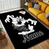 Custom Name Nightmare Cat Living Room Non-Slip Area Rug Soft Carpet for Bedroom Kids Playroom Sofa Office Home Decor Doormat