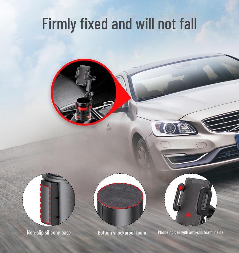 Shunwei Auto Becher- und Handyhalter-Kombination - Zwei-in-Eins Erweiterung und Begrenzer