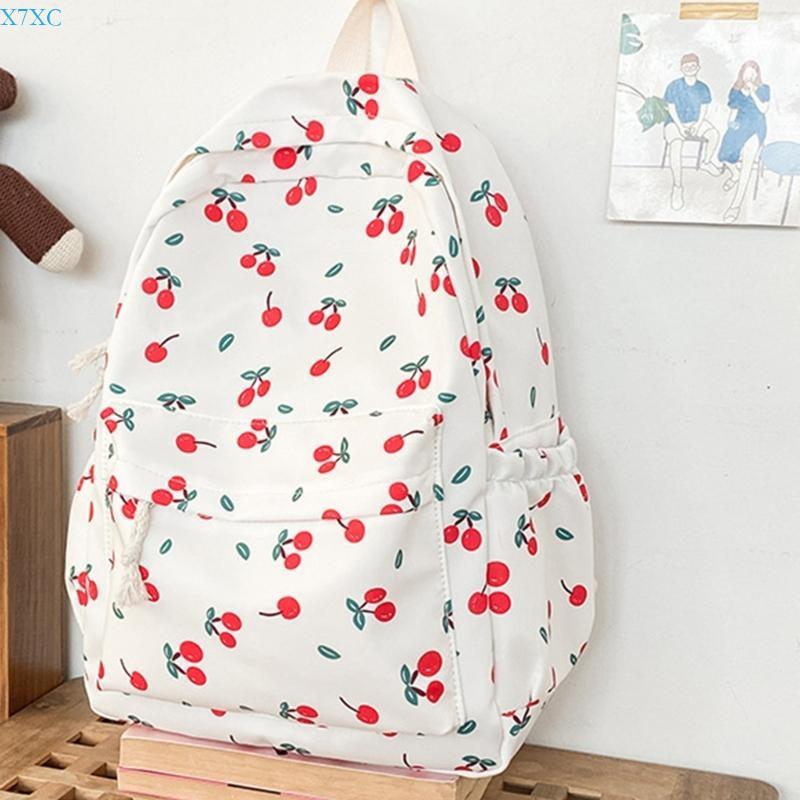 X7XC Large Capacity Backpack College Book Bag for Student Teenagers Japanese Casual Laptop School Daypacks CN