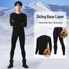 Men's Quick-Dry Compression Base Layer for Skiing, Running & Fitness - Winter Warm Plus Velvet