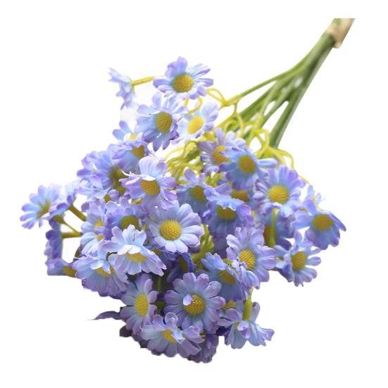 Artificial Flower Bouquet with Flexible Stems Lifelike Silk Faux Blooms for Forest-Themed Home Decor Maintenance-Free Wedding Centerpieces