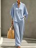 Sheng Miao Europäisches und Amerikanisches Neues Damen-Karoshemd-Set, Lässiger Urbaner Lässiger Stil