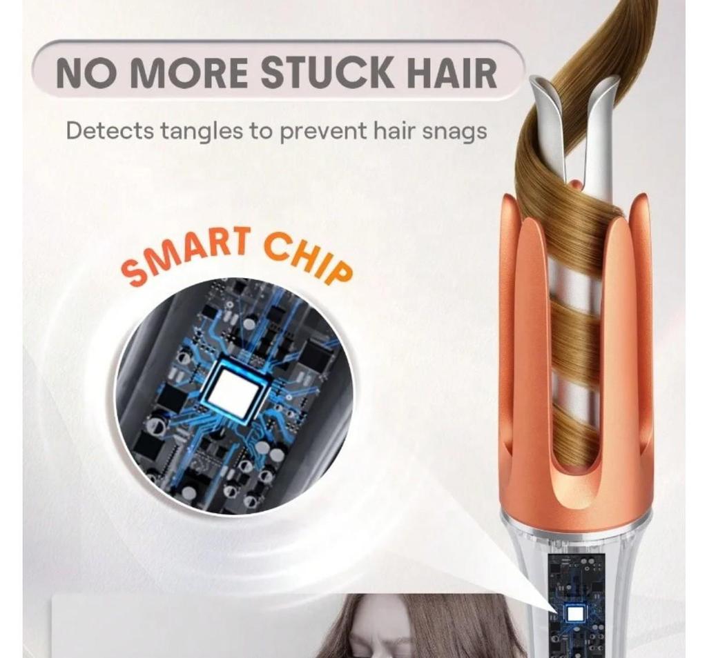 Automatic Curling Iron - Damage-Free, Negative Ion for Large Waves & Curls