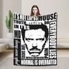 House MD Dr Gregory House Fashion Blanket Cozy Soft  Throw Fashion Blankets for Bed  Multi-size Quilt
