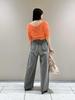 Lily Brown Fringe Feather Knit Top LWNT251059 ORG Women's