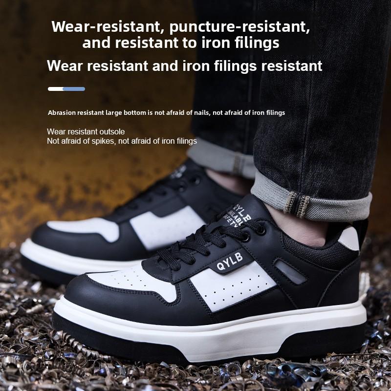 plastic toe cap safety shoes lightweight work boots comfortable safety shoes for men Industrial Construction Warehouse Shoes Comfortable Soft Sole Non