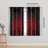 2pcs   spring summer Curtains Gothic Castle Sheer Curtains Polyester Easy Install Decorations Outdoor for Kitchen Living Room