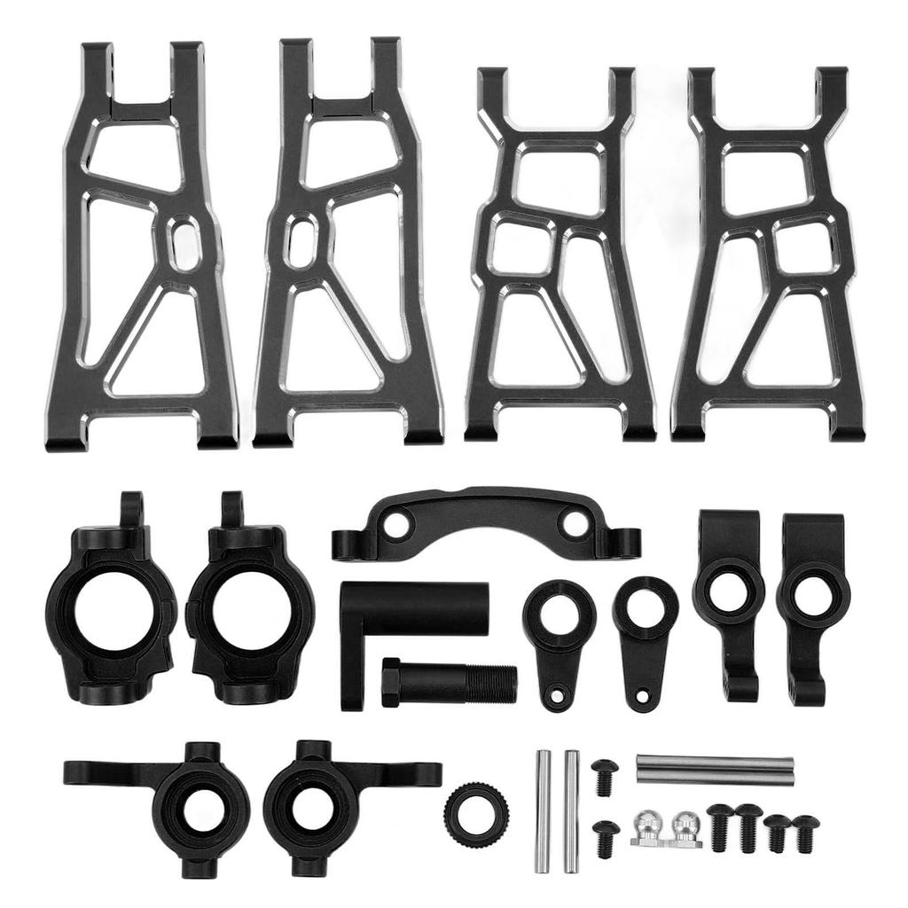 RC Upgrade Parts Kit Aluminium Alloy High Strength Suspension Arm Steering Assembly Set for ZD Racing 10 1Celsius10