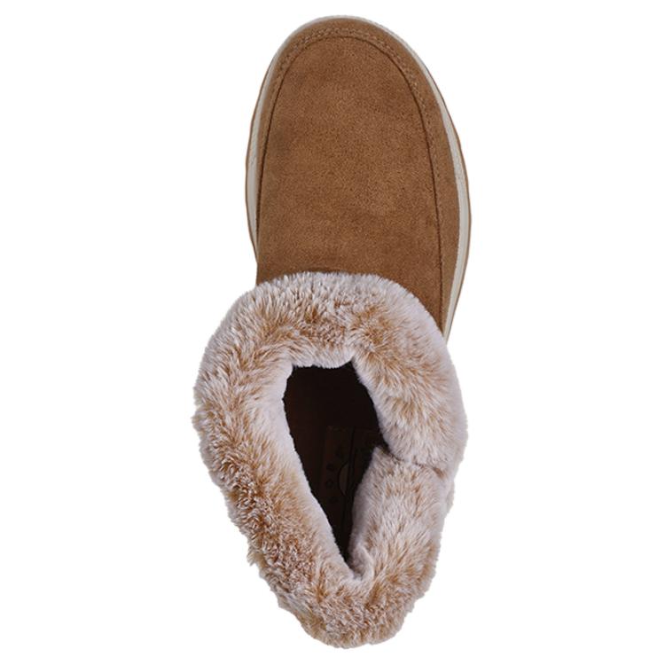 Skechers Bobs Comfortable Short Snow Boots Women boots Brown 114534-CSNT