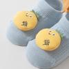 1 Paar Baby rutschfeste Bodensocken, Ultra dünke Netz-Cartoon Knöchelsocken, Nahtlose Flachzehen Anti-Rutsch Silikon-Griffe Kleinkindsocken für 0-3 Jahre