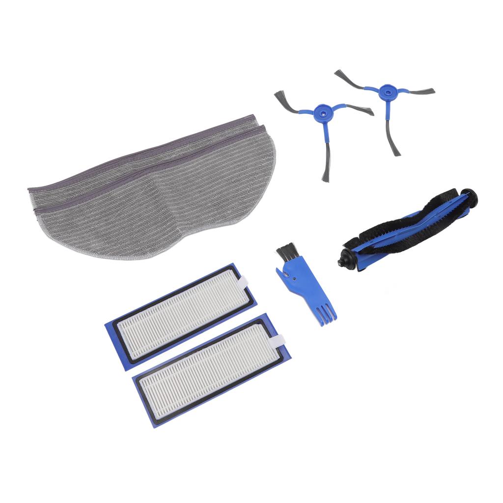 Sweeping Robot Replacement Parts Silicone ABS Main Brush Side Brush Filter Rag Flat Comb for Eufy