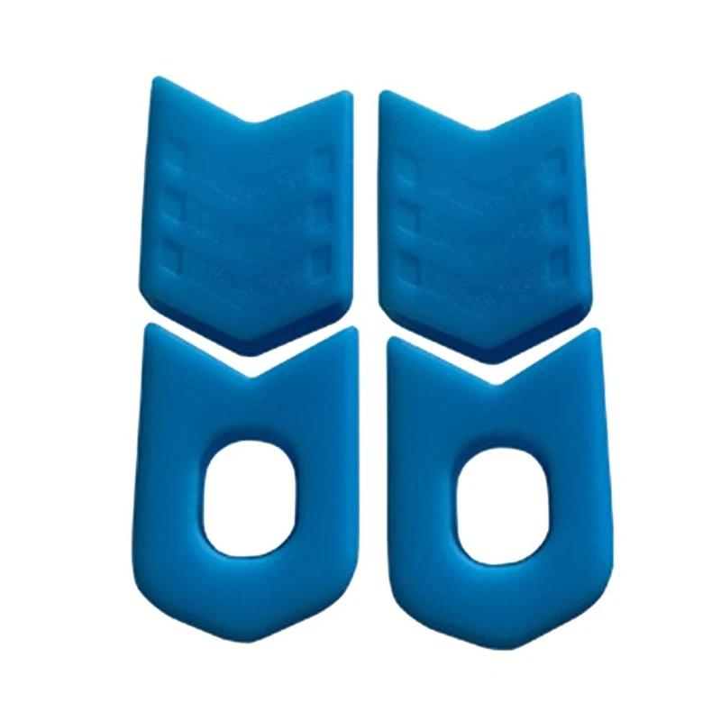 4PCS Mountain Bicycle Crank Protective Cover MTB Highway Bike Crank Set Protective Crank Arm Cover Universal Bicycle Accessories синий