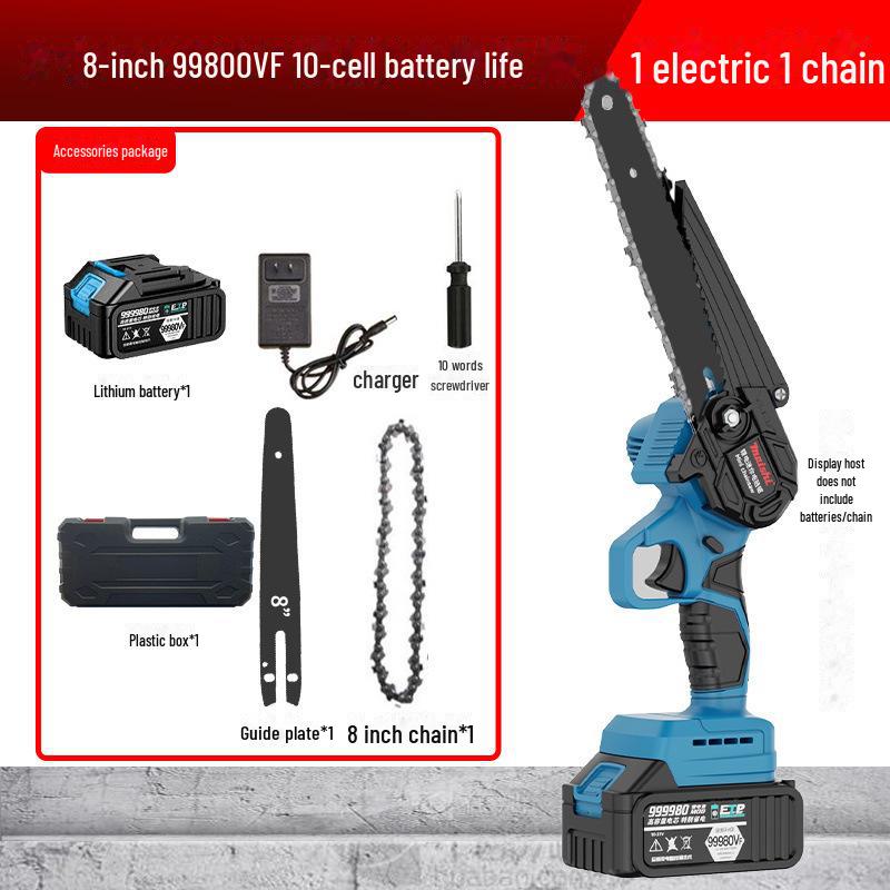 Przenośna bezszczotkowa akumulatorowa piła łańcuchowa - Akumulatorowa piła do przycinania litowo-jonowa do użytku jedną ręką