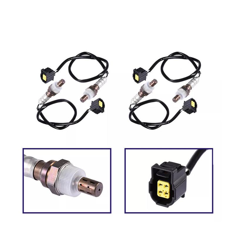 4pcs 234-4274 234-4880 234-4881 Oxygen Sensor Upstream & Downstream For 2007-2009 Jeep Wrangler V6 3.8L