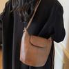Textured Bucket Bag Women's Autumn New Fashionable Solid Color Textured Large-capacity Shoulder Messenger Bag