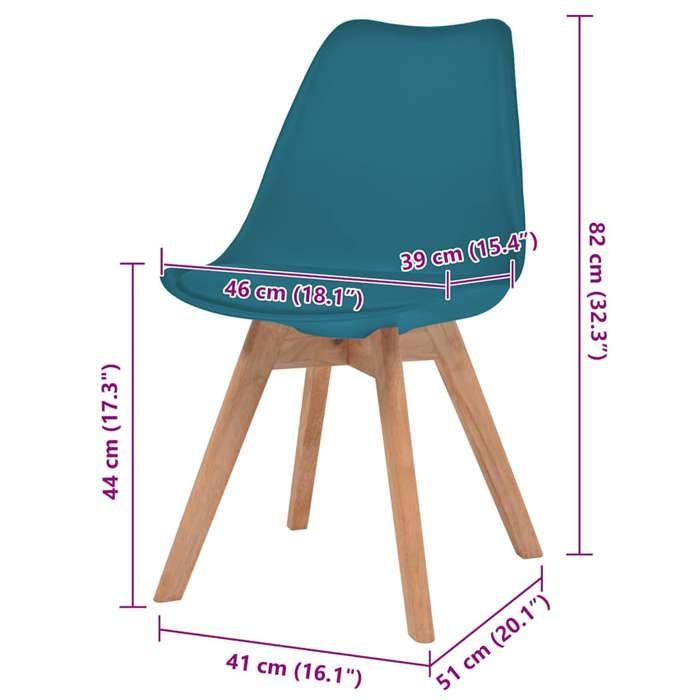 VidaXL 4x Chaises de Salle à Manger Chaises à Dîner Chaises de Repas Sièges de Cuisine Meubles de Cuisine Maison Intérieur 244790