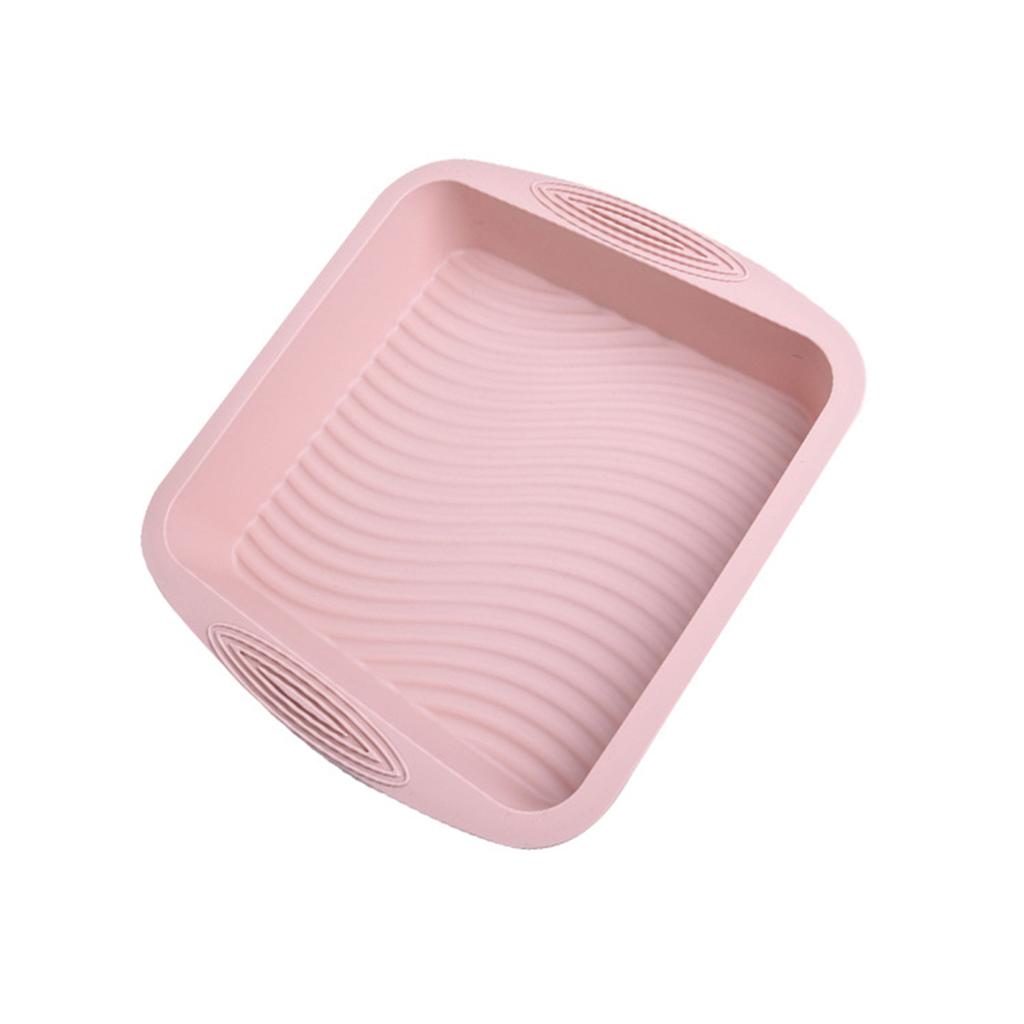 Long Lasting Wavy Grain Homemade High Temperature Resistant Silicone Cake Making Mold Tray Mould Kitchen Gadgets Baking Pan
