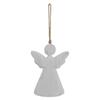 Hill Interiors White Washed Angel Christmas Hanging Decoration