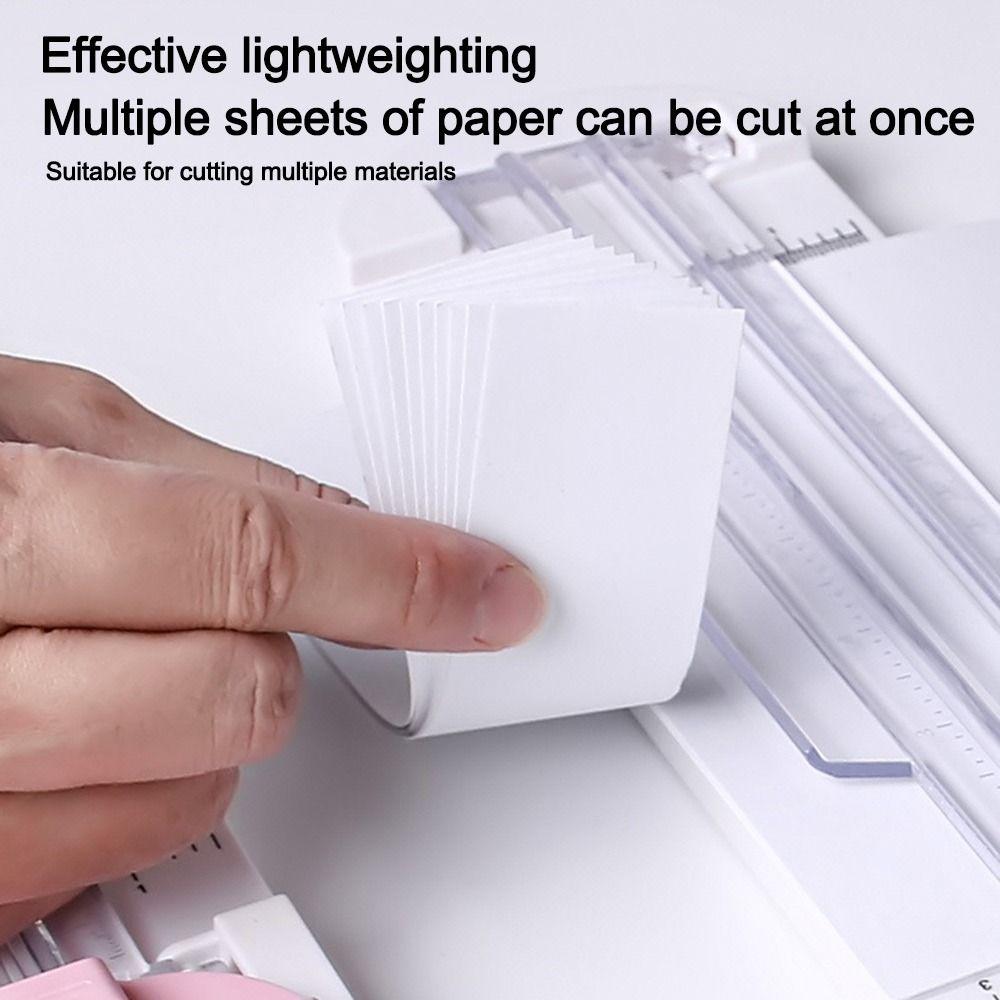 Tăietor de Hârtie 4-în-1 Mașină Rotativă de Tăiat Hârtie 360° Instrument de Tăiat Hârtie Articole pentru Școală și Birou