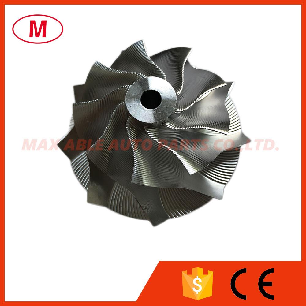 

TD04HL 39.60/51.00mm 9+0 blades Turbo Billet Compressor Wheel/Aluminum 2618/Point Milling/Turbocharger Impeller for CHRA/Core TD04HL