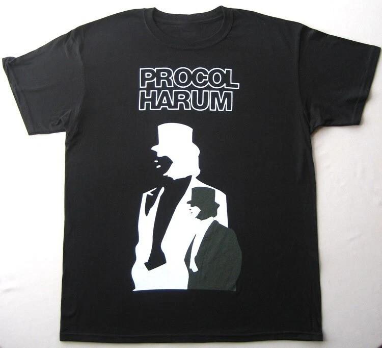 Vtg PROCOL HARUM Band Heavy Cotton Black Full Size T Shirt For Men Unisex T-Shirt XL