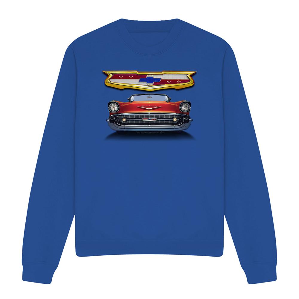 Chevrolet Unisex Adult 1957 Bel Air Grille Sweatshirt