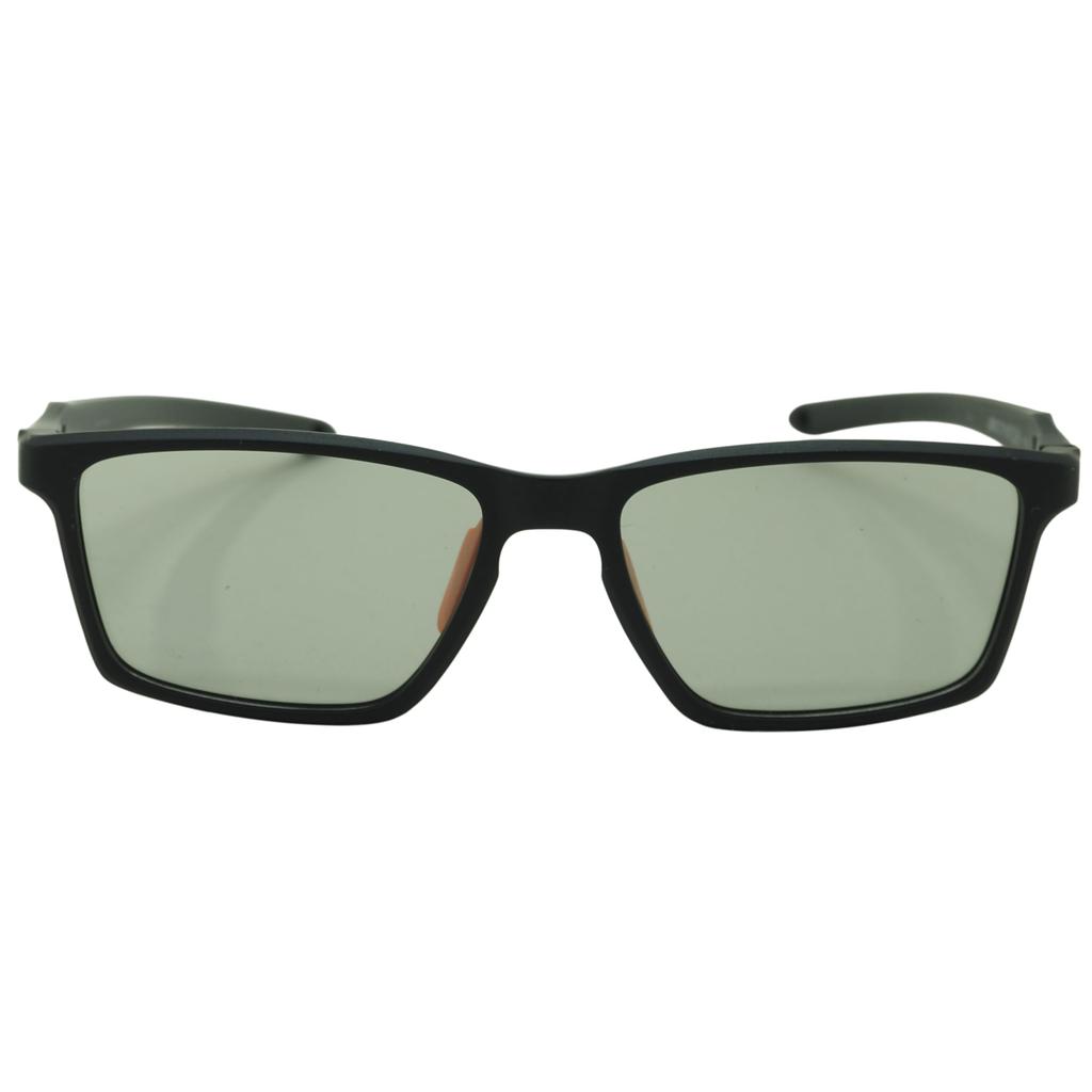 6753FG Light Color Polarized Sports Sunglasses for Men UV Square Rubber Straight Temples Black [OTC.web] - Stylish, Cool, Protection, TR90, Shape,