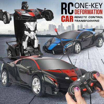 Auto elettrica RC 2 in 1 Robot di trasformazione Modello di veicolo sportivo Robot Ragazzi Giocattoli A distanza Cool RC Deformazione Auto Giocattolo per bambini Regali