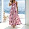 Maxi Dress Loose Sleeveless Flared,Lightweight Elegant for Loungewear,Outdoor,Daily,Vacation,Spring Fall Layering