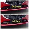 Stainless Steel Accessories For Mazda 6  - 2024 Car Front Bumper Lip Hood Middle Bottom Grille Mesh Strip Decor Cover Trim