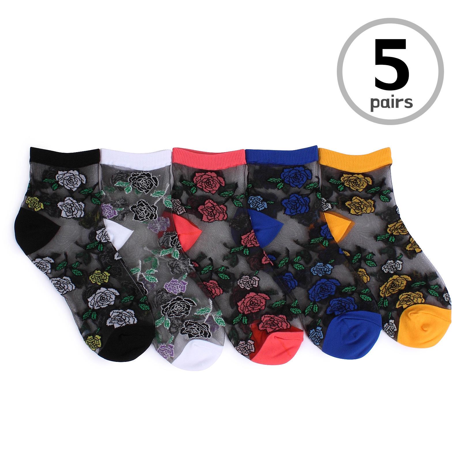 

Женские носки Flower Lovely See Through (5 пар) Flowers GM15 22 cm - 25 cm