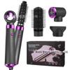 5-in-1 Hot Air Comb: Hair Straightener, Automatic Curling Iron & Large Curling Tool