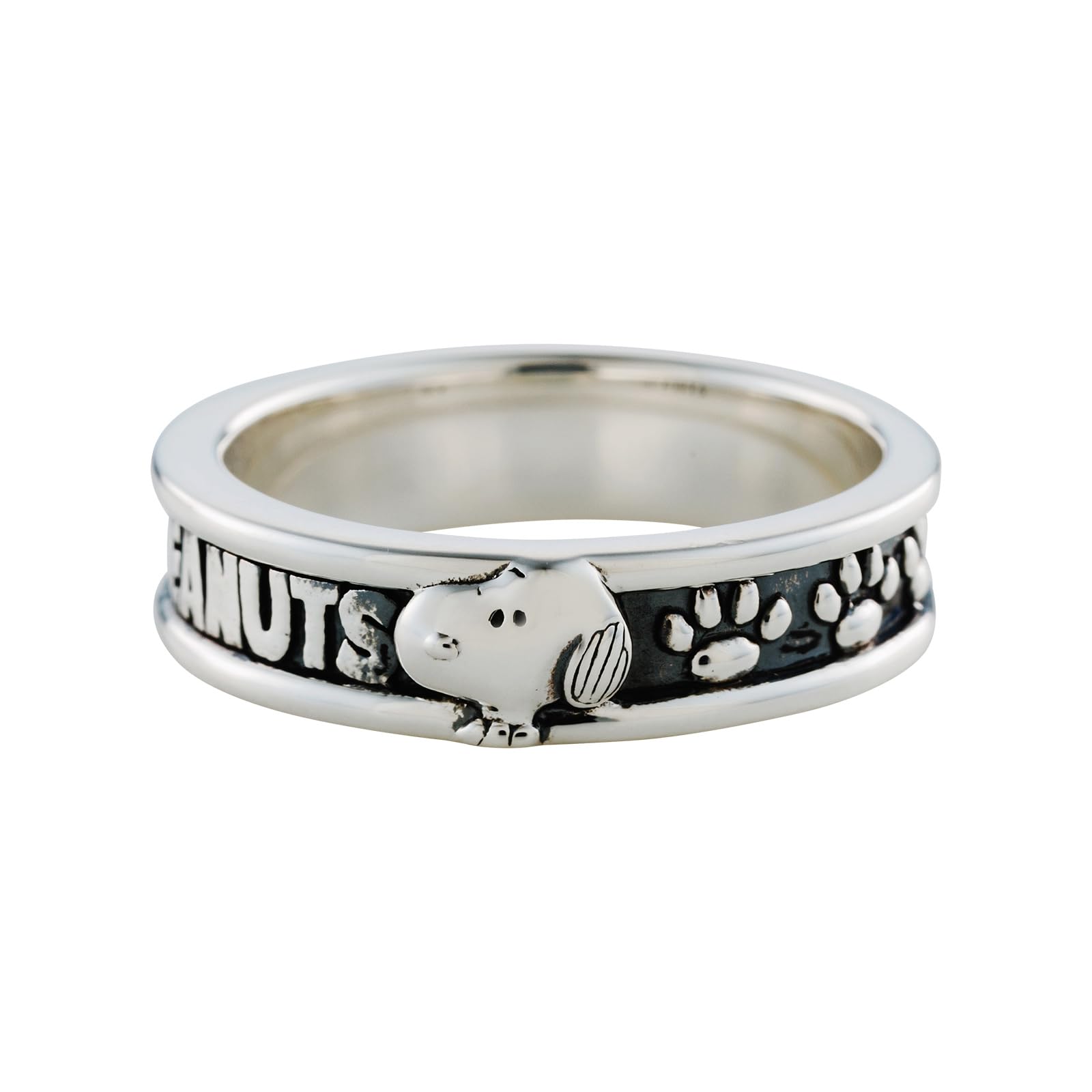 

Snoopy PEANUTS Ring Silver 925 Oxidized [White Clover] No. 7-21 PNT-R001SV (No. 21) срібний