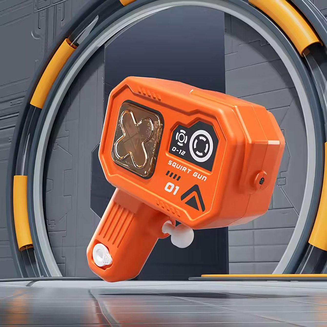 

New creative children s cartoon toy Cyberpunk water gun technology modeling water toy summer outdoor beach party water fight toy помаранчевий