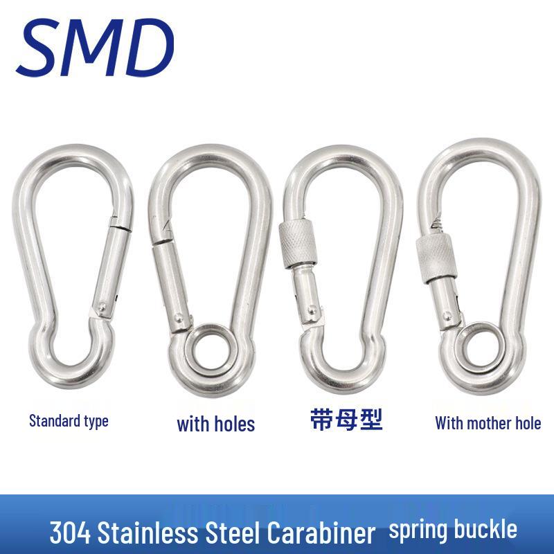304 Stainless Steel Carabiner Clip for Dog Leash and Safety Buckle Standard M4