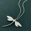 Kupfer 40-75cm Kette Großer Libellenanhänger Halskette Für Frauen Hochzeit Verlobung Party Modeschmuck