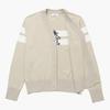 MunSingwear Women S V Neck Color Block Cardigan Beige mr122lSw15