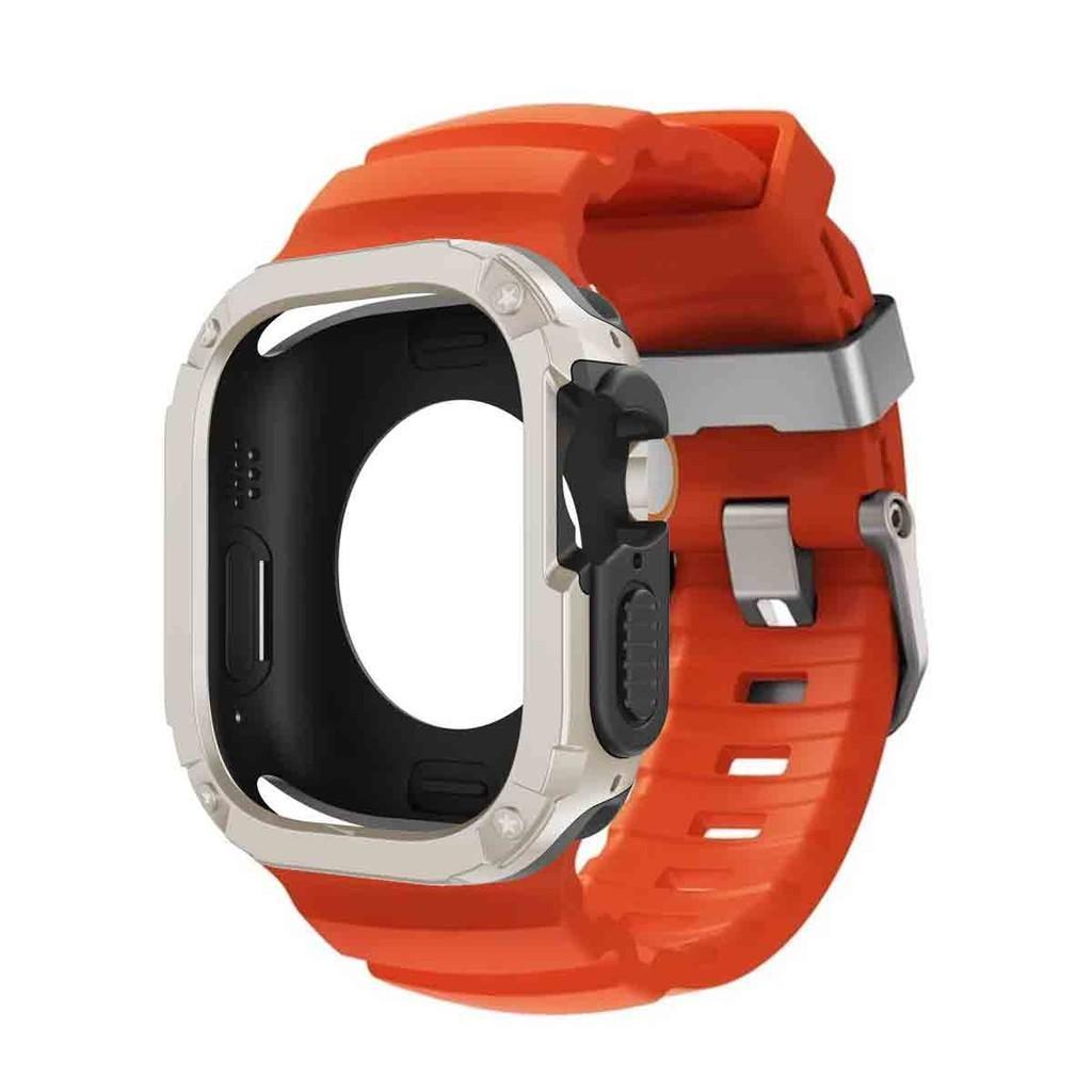 Silicone Strap+TPU PC Case For Apple Watch Ultra 3 2 1 49mm for iWatch Series 11 10 46mm band for Iwatch 9 8 7 6 5 4 45mm 44mm