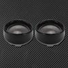 Motorcycle Turn Signal Light Lens Cover Bezels Fit For Harley Touring Road King Street Glide Sportster 2000-2025 2pc (Bright Black & Smoke)